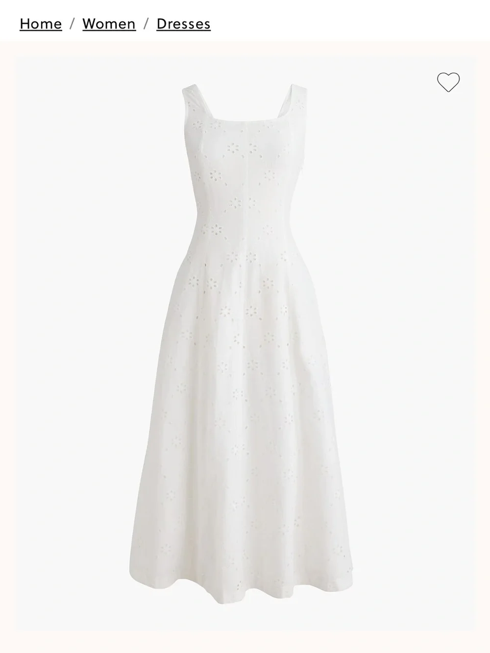 J.Crew eyelet embroidered Midi dress size 4 NWT
